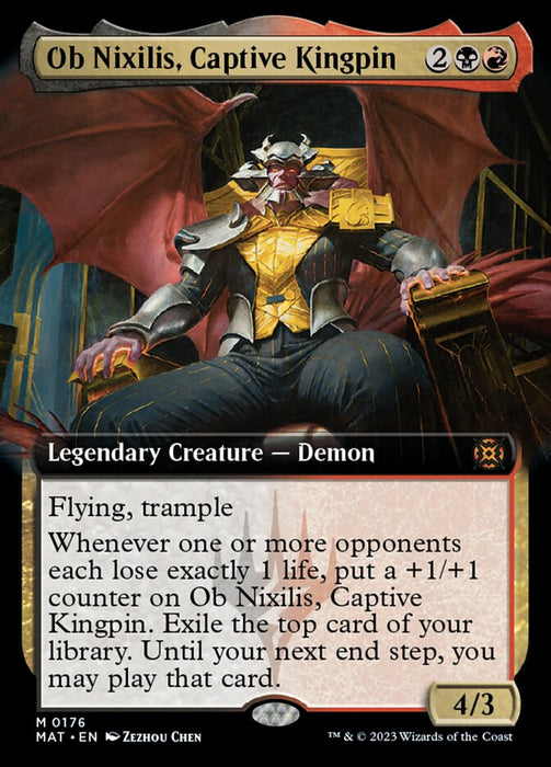 Ob Nixilis, Captive Kingpin - Legendary- Extended Art