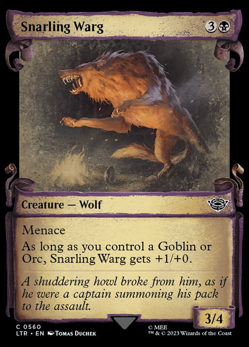 Snarling Warg - Showcase (Foil)