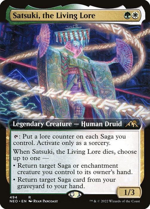 Satsuki, the Living Lore  - Legendary - Extended Art (Foil)