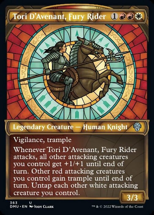 Tori D'Avenant, Fury Rider - Showcase- Legendary- Textured (Foil)