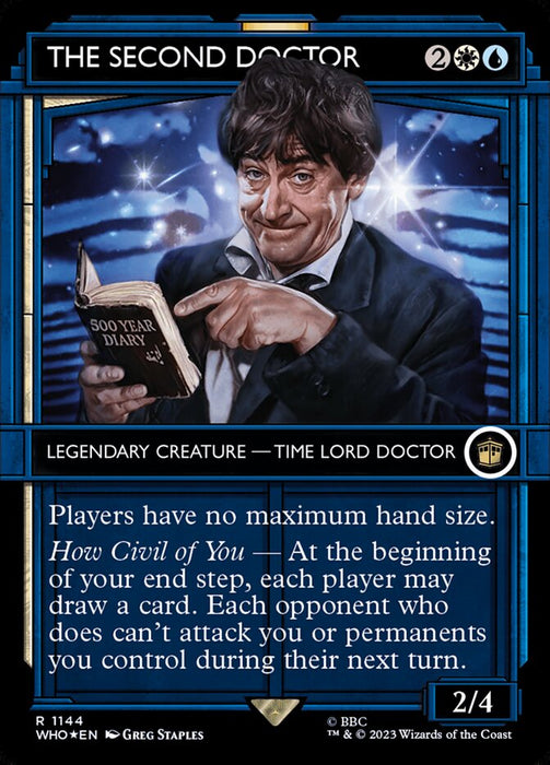 The Second Doctor - Borderless - Showcase- Legendary- Inverted (Foil)