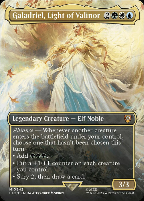 Galadriel, Light of Valinor - Borderless - Legendary- Inverted (Foil)