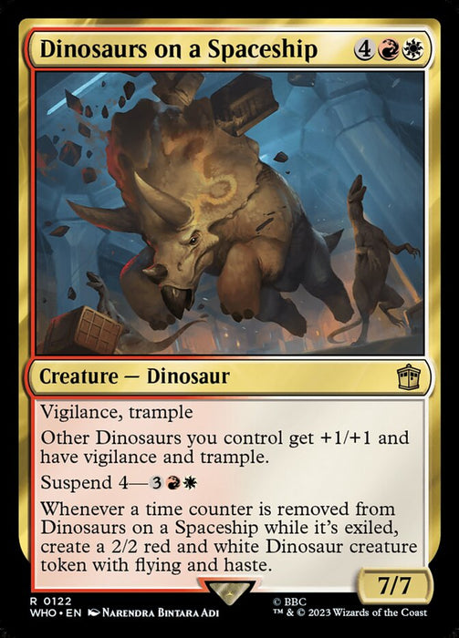 Dinosaurs on a Spaceship (Foil)