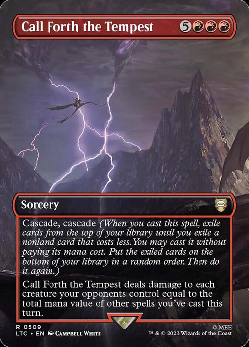 Call Forth the Tempest - Borderless - Inverted (Foil)