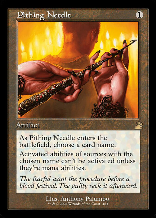 Pithing Needle - Retro Frame (Foil)