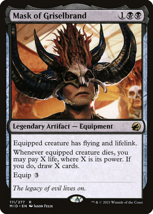 Mask of Griselbrand  - Legendary (Foil)