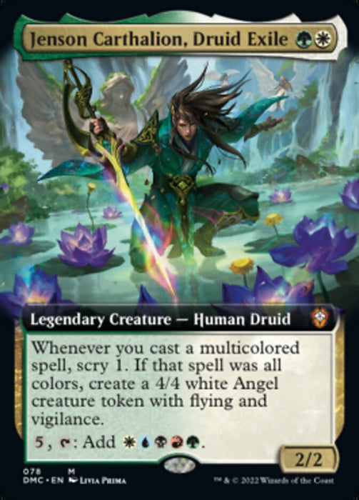 Jenson Carthalion, Druid Exile - Extended Art- Legendary (Foil)