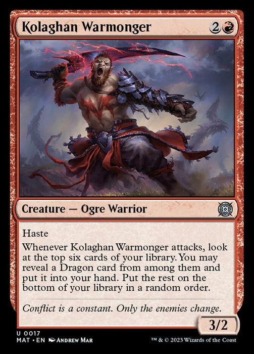 Kolaghan Warmonger (Foil)