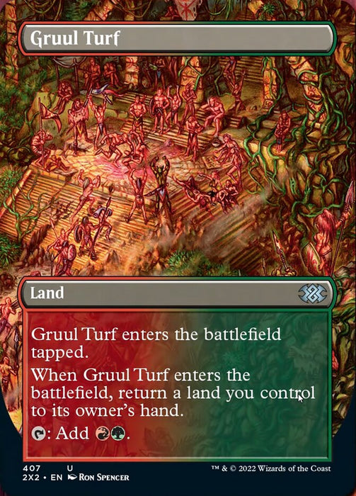 Gruul Turf - Borderless  - Inverted (Foil)