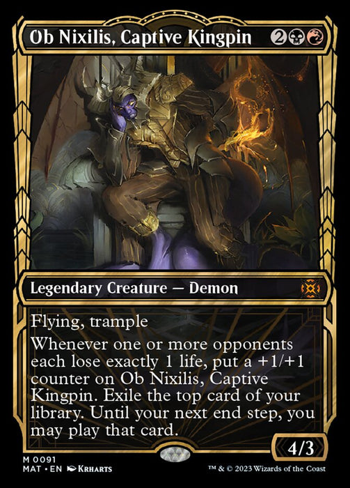 Ob Nixilis, Captive Kingpin - Showcase- Legendary- Inverted