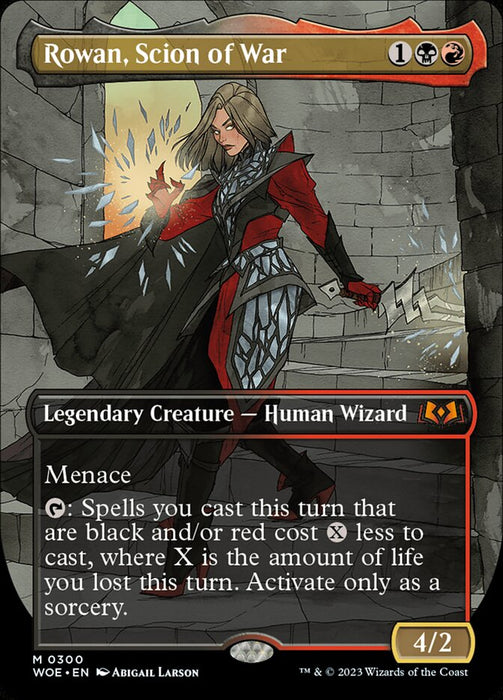 Rowan, Scion of War - Borderless - Legendary- Inverted (Foil)