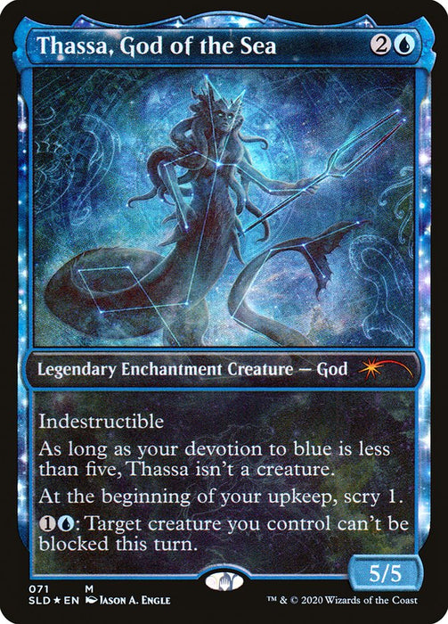 Thassa, God of the Sea - Full Art  - Nyxtouched - Legendary (Foil)