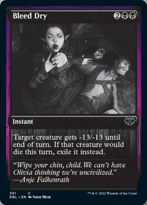 Bleed Dry  - Inverted (Foil)