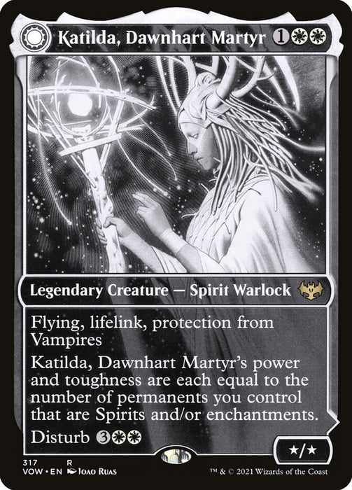 Katilda, Dawnhart Martyr // Katilda's Rising Dawn  - Showcase - Legendary - Inverted - Sunmoondfc (Foil)