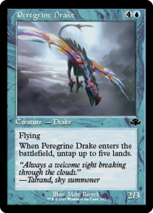 Peregrine Drake - Retro Frame (Foil)