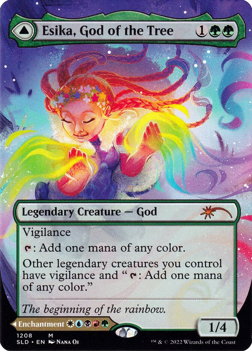 Esika, God of the Tree // The Prismatic Bridge - Borderless - Legendary