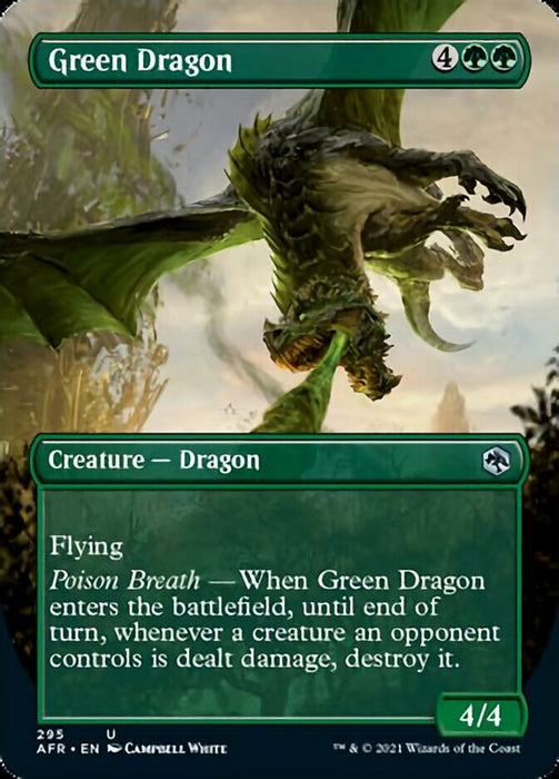 Green Dragon - Borderless