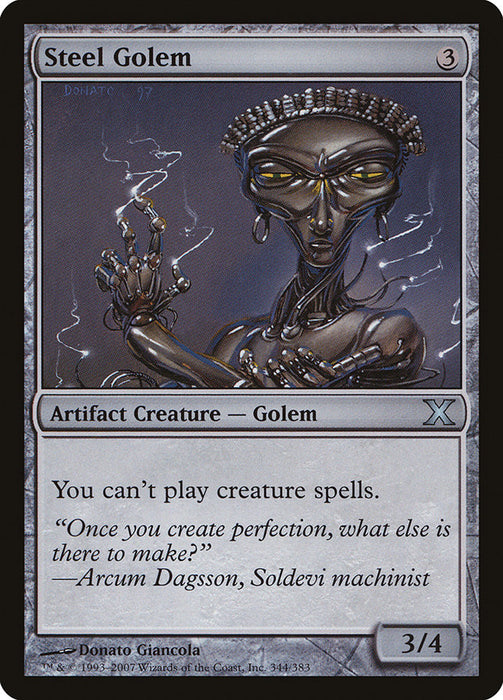 Steel Golem  (Foil)