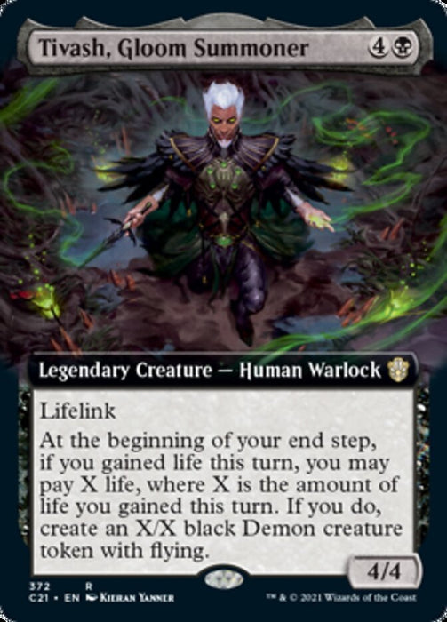 Tivash, Gloom Summoner  - Legendary - Extended Art