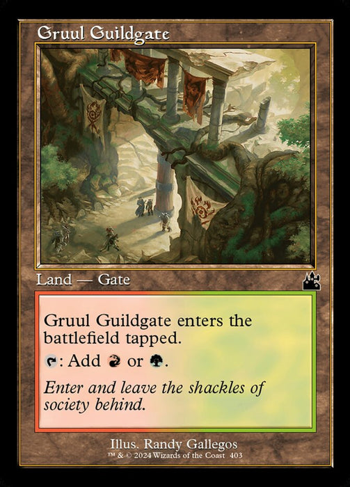 Gruul Guildgate - Retro Frame (Foil)