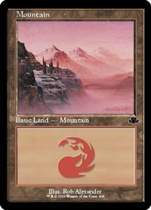 Mountain - Retro Frame (Foil)