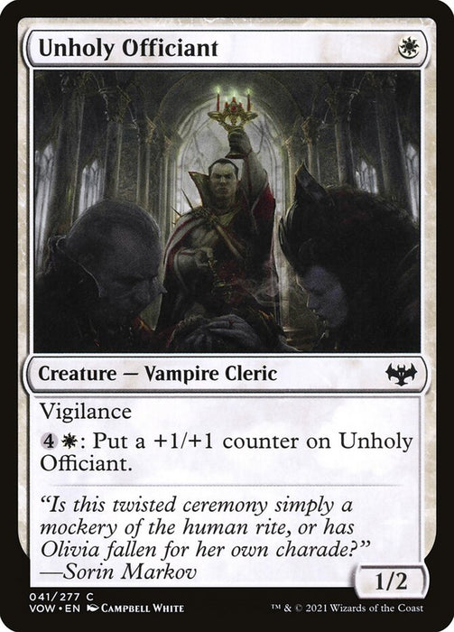 Unholy Officiant  (Foil)