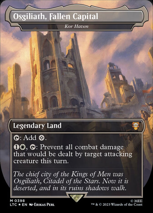 Osgiliath, Fallen Capital - Kor Haven - Legendary- Extended Art (Foil)