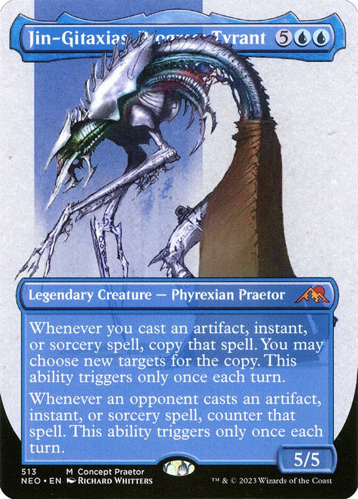 Jin-Gitaxias, Progress Tyrant - Borderless - Full Art - Legendary- Inverted