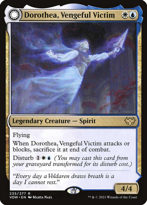 Dorothea, Vengeful Victim // Dorothea's Retribution  - Legendary - Sunmoondfc (Foil)