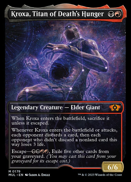 Kroxa, Titan of Death's Hunger - Legendary- Showcase- Inverted (Foil)