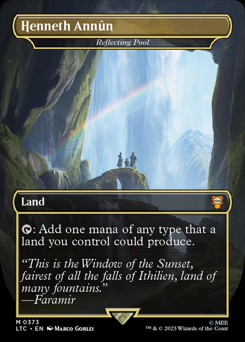 Henneth Annûn - Reflecting Pool - Borderless - Inverted (Foil)