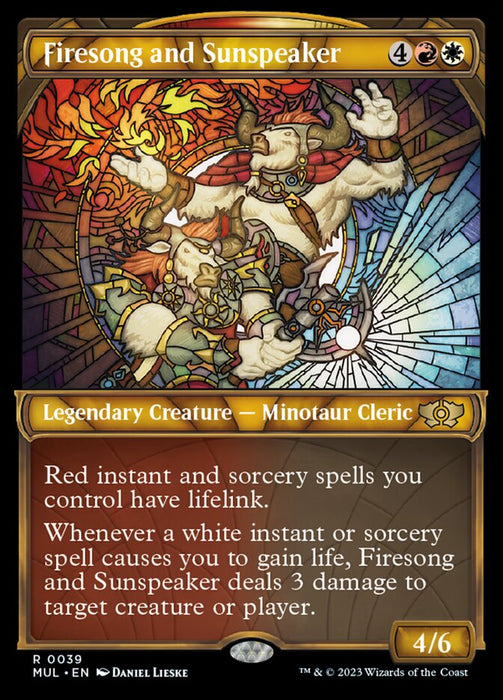 Firesong and Sunspeaker - Legendary- Showcase- Inverted (Foil)