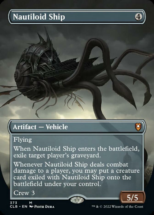 Nautiloid Ship - Borderless  - Inverted