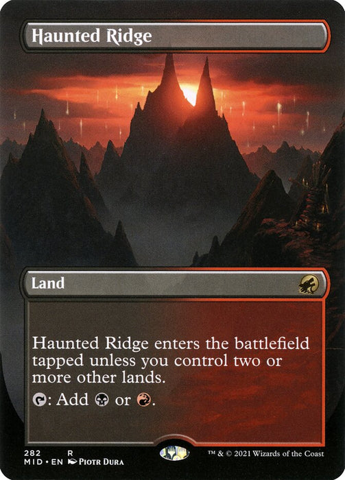 Haunted Ridge - Borderless  - Inverted (Foil)