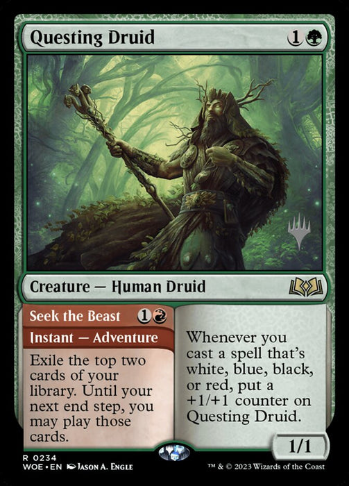 Questing Druid // Seek the Beast (Foil)