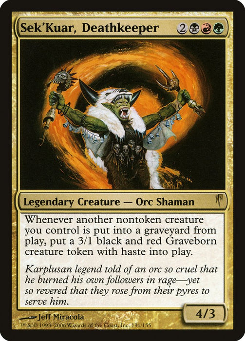 Sek'Kuar, Deathkeeper  (Foil)