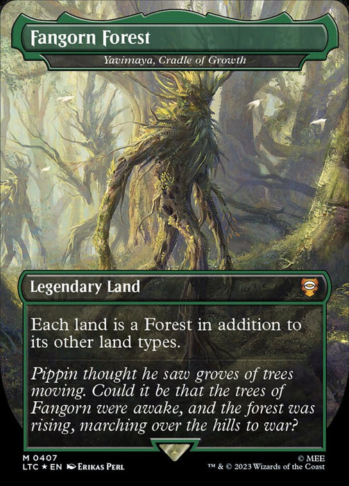 Fangorn Forest - Yavimaya, Cradle of Growth - Legendary- Extended Art (Foil)