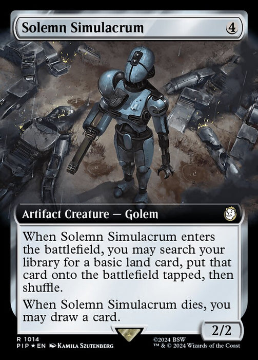 Solemn Simulacrum - Extended Art (Foil)