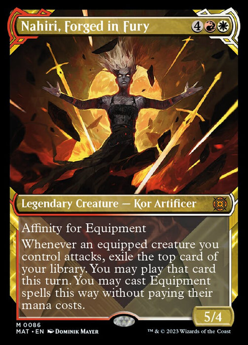 Nahiri, Forged in Fury - Showcase- Legendary- Inverted