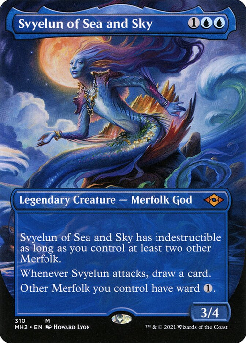Svyelun of Sea and Sky - Borderless  - Legendary - Inverted (Foil)