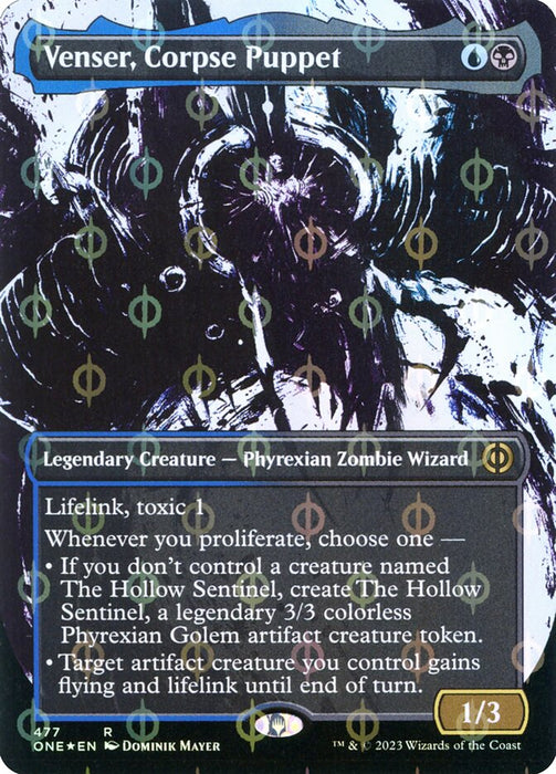 Venser, Corpse Puppet - Borderless - Legendary- Inverted- Showcase (Foil)