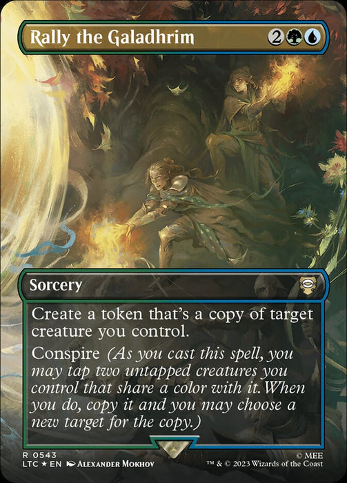 Rally the Galadhrim - Borderless - Inverted (Foil)