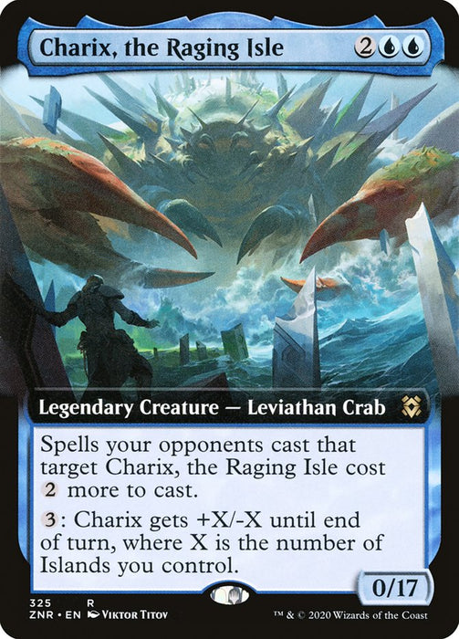 Charix, the Raging Isle  - Legendary - Extended Art (Foil)