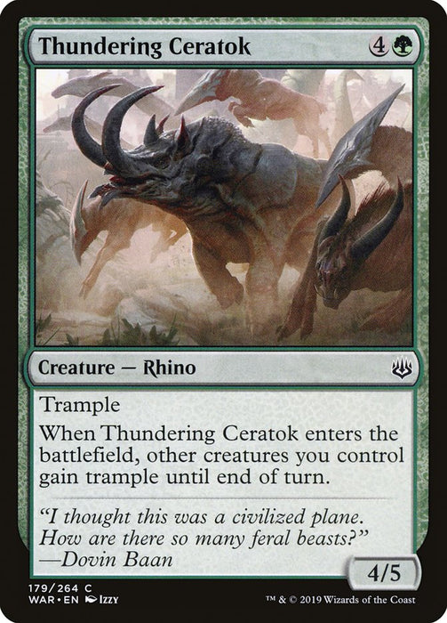 Thundering Ceratok  (Foil)