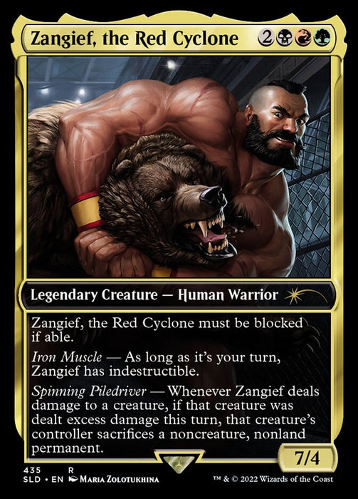 Zangief, the Red Cyclone - Maarika, Brutal Gladiator - Full Art - Legendary- Inverted