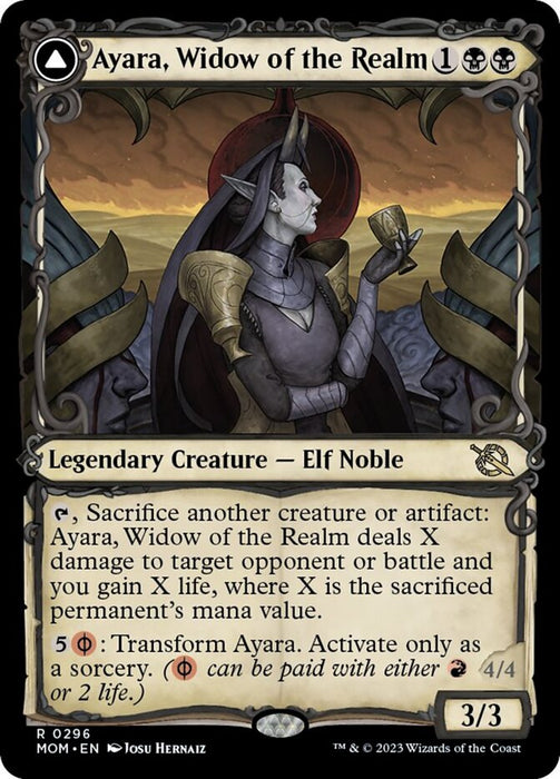 Ayara, Widow of the Realm // Ayara, Furnace Queen - Showcase- Legendary- Showcase