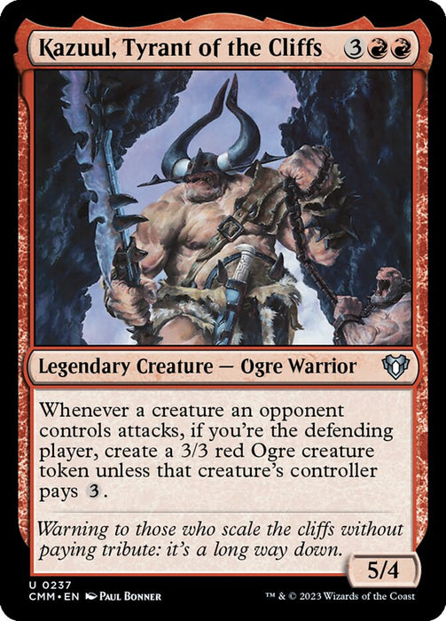 Kazuul, Tyrant of the Cliffs - Legendary (Foil)