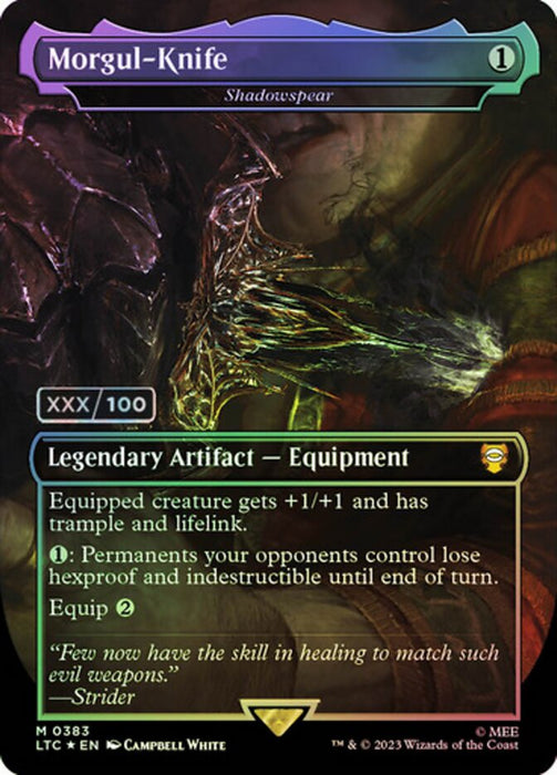 Murgul-Knife - Shadowspear - Borderless - Inverted- Legendary (Foil)