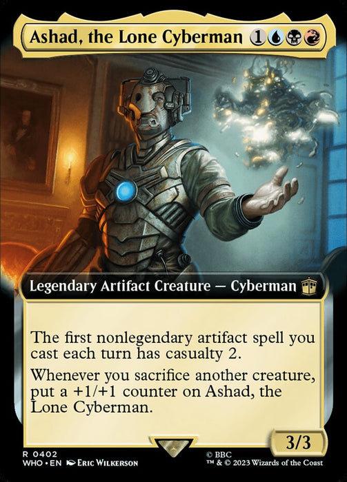 Ashad, the Lone Cyberman - Legendary- Extended Art (Foil)