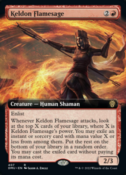 Keldon Flamesage - Extended Art (Foil)